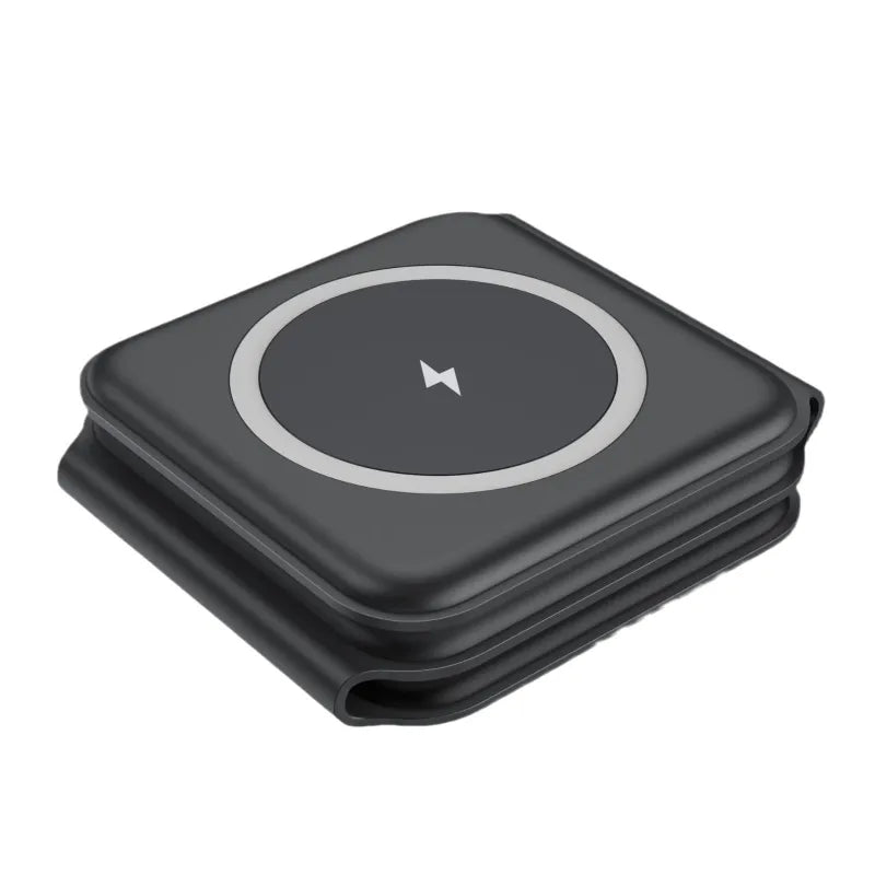 Soporte plegable magnético para celular con carga inalámbrica 3 en 1