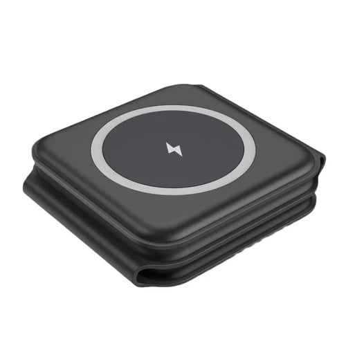 Soporte plegable magnético para celular con carga inalámbrica 3 en 1