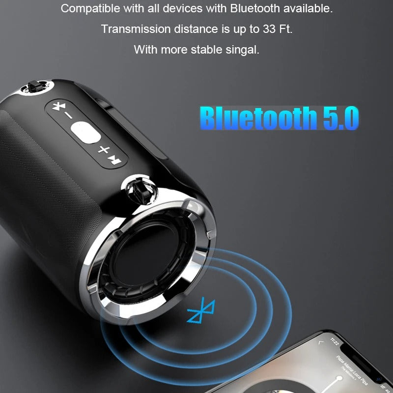 Altavoz Bluetooth Portátil Anti-Caídas con Subwoofer