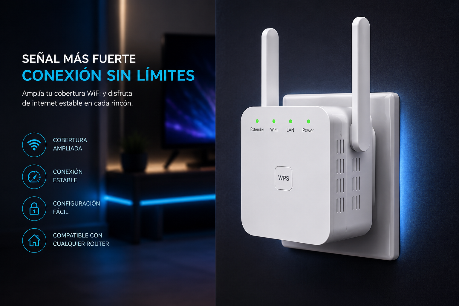 Amplificador y Repetidor WiFi para el Hogar