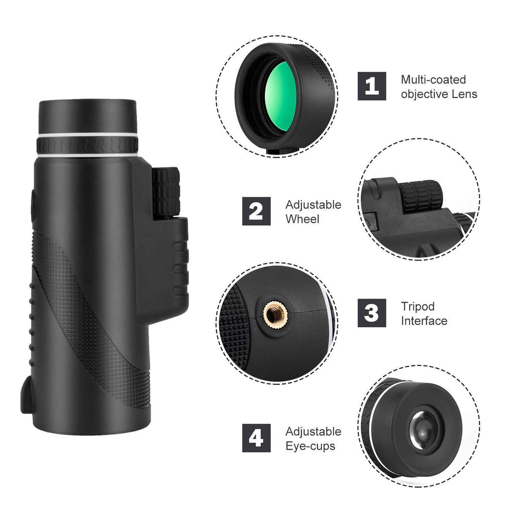 Telescopio de Alta Definición con Soporte Universal para Teléfono